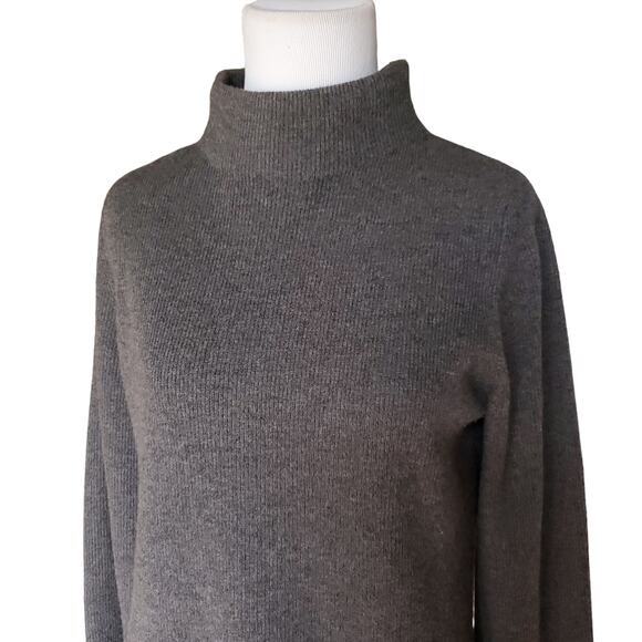 Robert Rodriguez Gray Wool Cashmere Bell Sleeve Open Back Rib Sweater Sz Small - Picture 3 of 11